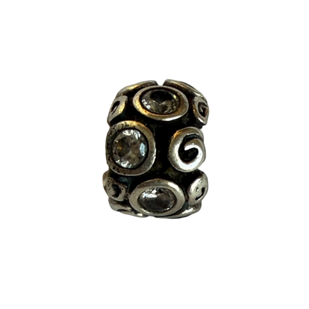 Pandora CZ Swirl Charm | Sterling Silver S925 ALE Authentic